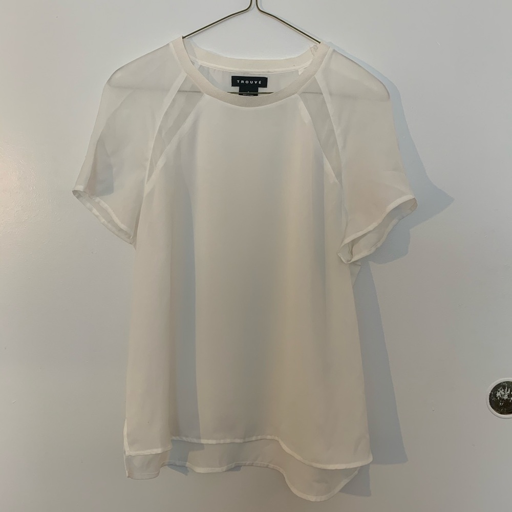 Trouve like new see through top